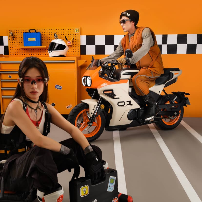 看着很萌 骑起来也很从容